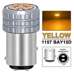 LED Bulb Pack - Bright White 6500K, High Lumen 500LM, Versatile Car Lighting for Turn Signal, Parking, Brake, and Backup (2 PCS)