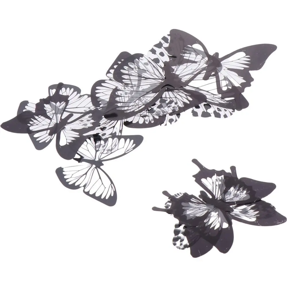 

12 Pcs Vintage Large Butterfly Quotes Artwork 3D Wall Stickers Bedroom