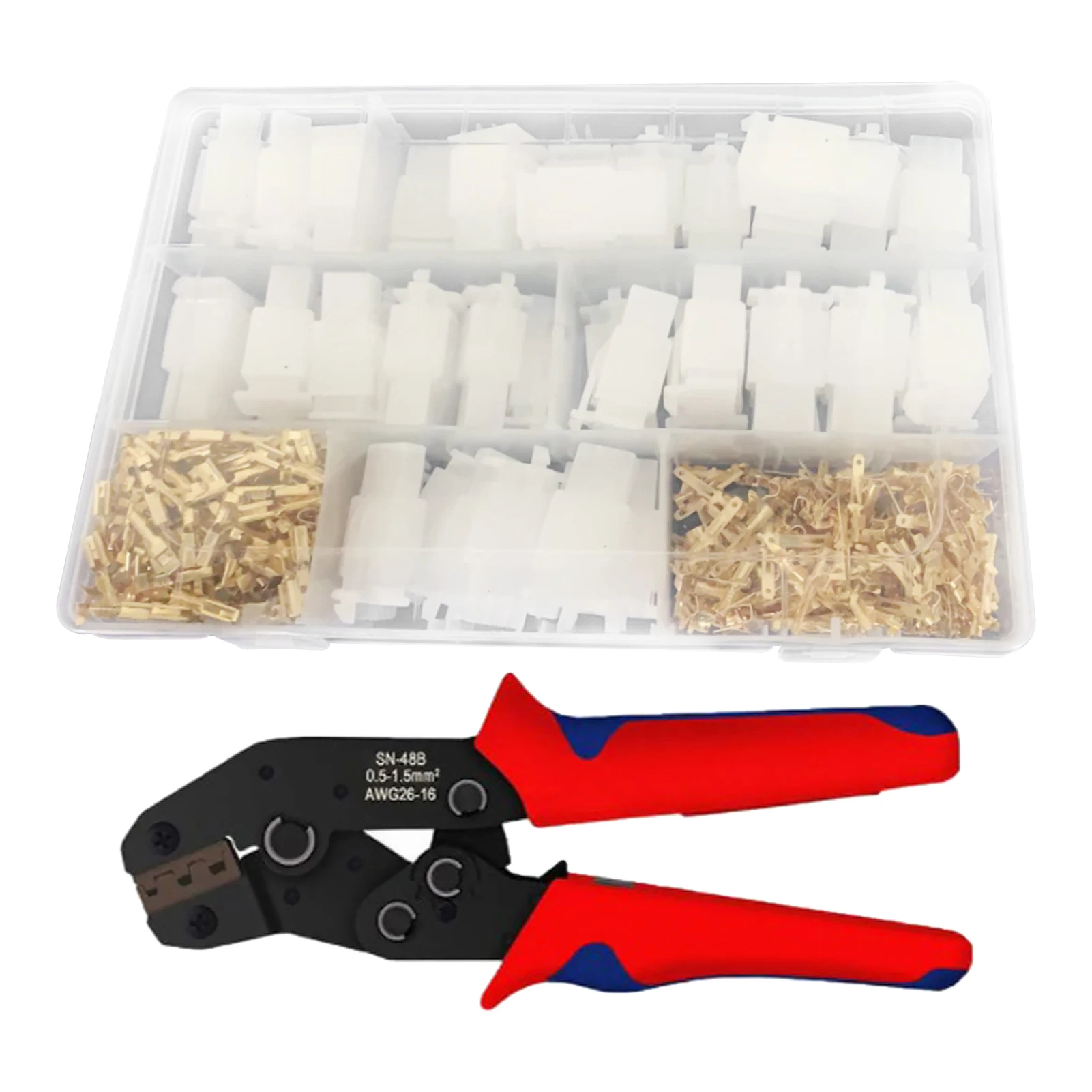 

581pcs Durable Terminal Crimping Plier Set Ratchet Assortment Electrical Wire Connector Portable Professional Tool Cable Lugs