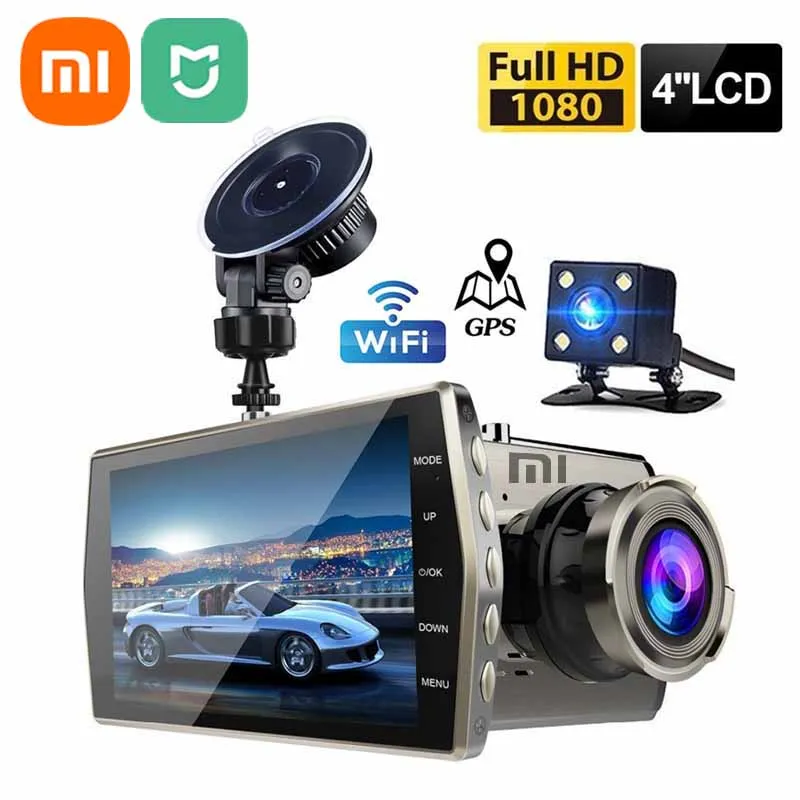 

XIAOMI MIJIA Car DVR WiFi 4.0" Full HD 1080P Dash Cam Rear View Camera Video Auto Parking Monitor Night Vision GPS Black Box