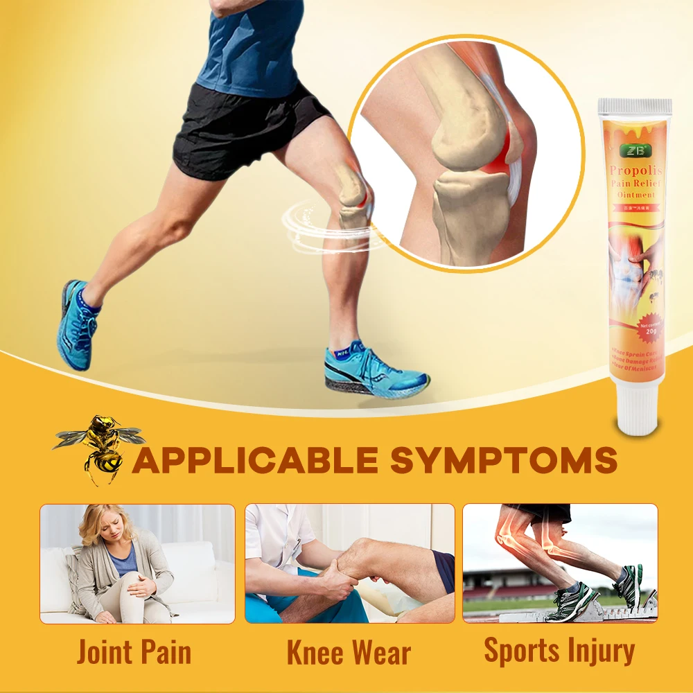 1/5/10Pcs ZB Bee Venom Knee Cream Synovitis Meniscus Pain Relief Ointment Rheumatism Arthritis Joint Sprain Ache Plaster knee pain relief cream