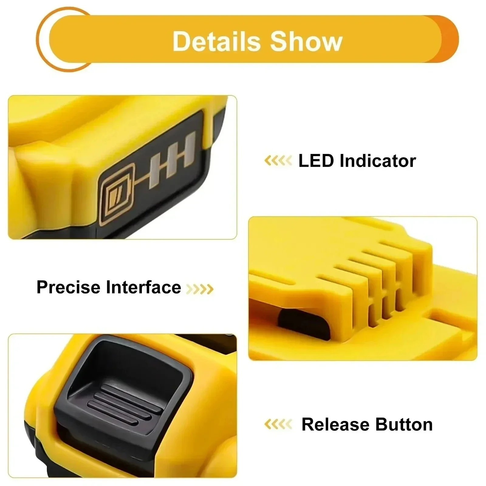 DCB203 Li ion Battery 3Ah Replacement for DeWalt 18v 20Volt Max Lithium Ion Batteries DCB206 DCB205 DCB204 DCB200Power Tools 5