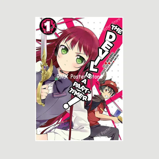 The Devil Is A Part Timer Hataraku Maou-sama! Posters White Paper Anime Art  Painting Pictures Home Room Wall Decor Aesthetic - AliExpress