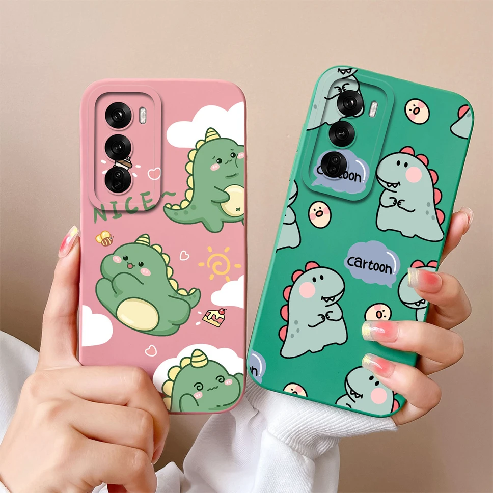 Lovely Dinosaur Liquid Silicone Shockproof Phone Case Cover - Soft and Protective