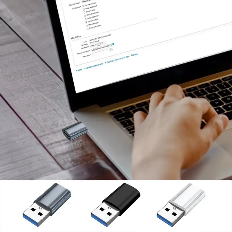 휴대폰 변환기용 USB C 타입 암-USB 3.0 수 어댑터 커넥터, 고속 C 타입 암-USB A 수 어댑터
