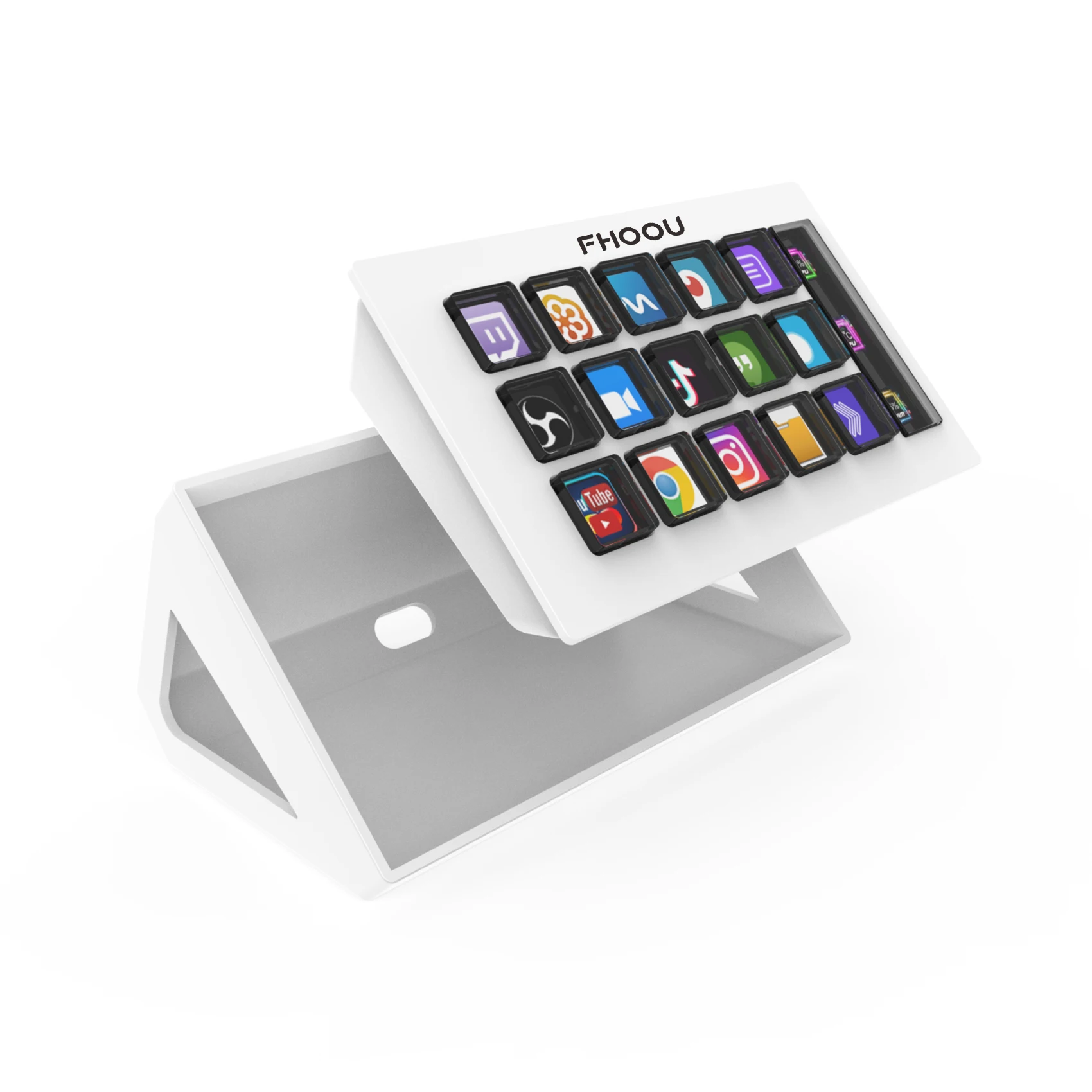 Streamdeck ビジュアルキーボード 15 キーサイバーデッキ Lcd