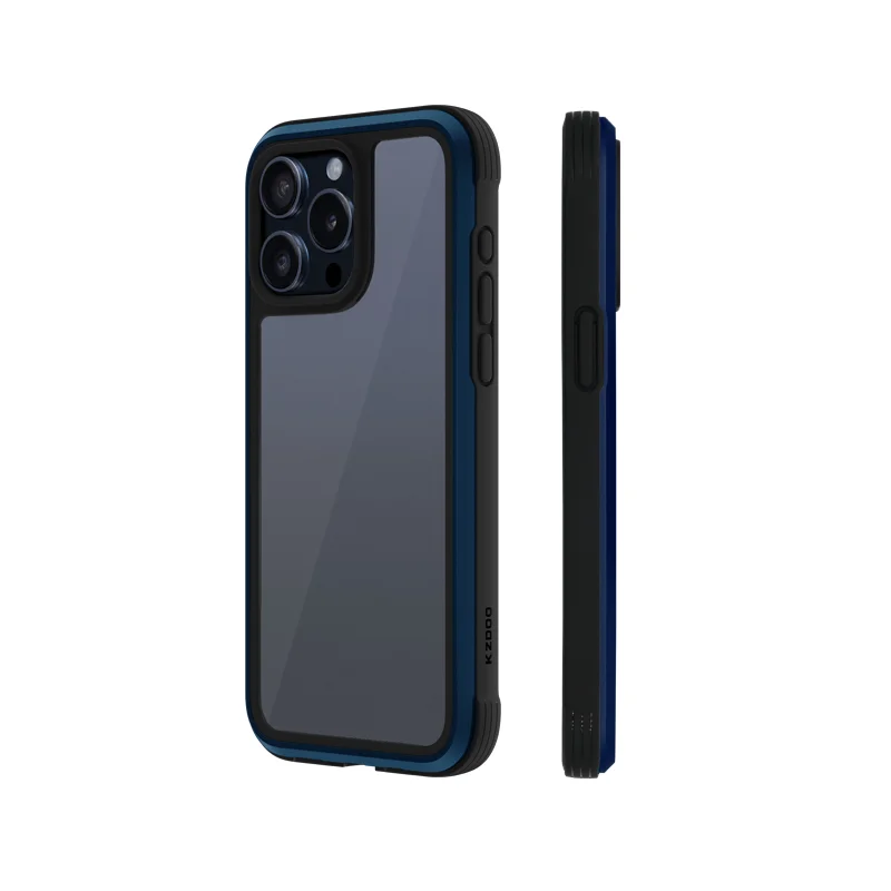 KZDOO Ares Back Case Luxury Cover Soft Rubber Metal Frame Anti