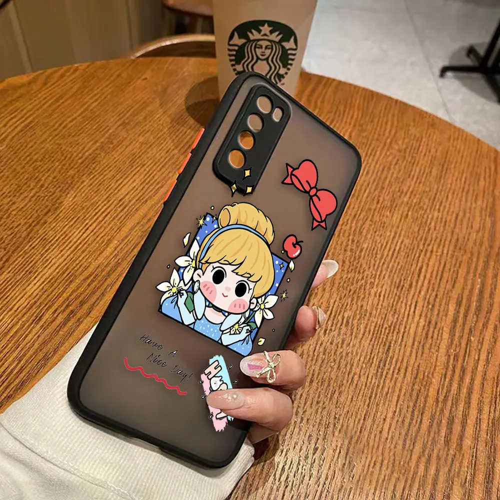 thumbnail image 1 of Funda mate para Huawei NOVA Y70 10 9 8SE 8 7SE 7I 7 6 5I 5 4 3I 4G 5G Funda Coque Capa Funda carcasa dibujos animados Anime Blancanieves, 1 of 5
