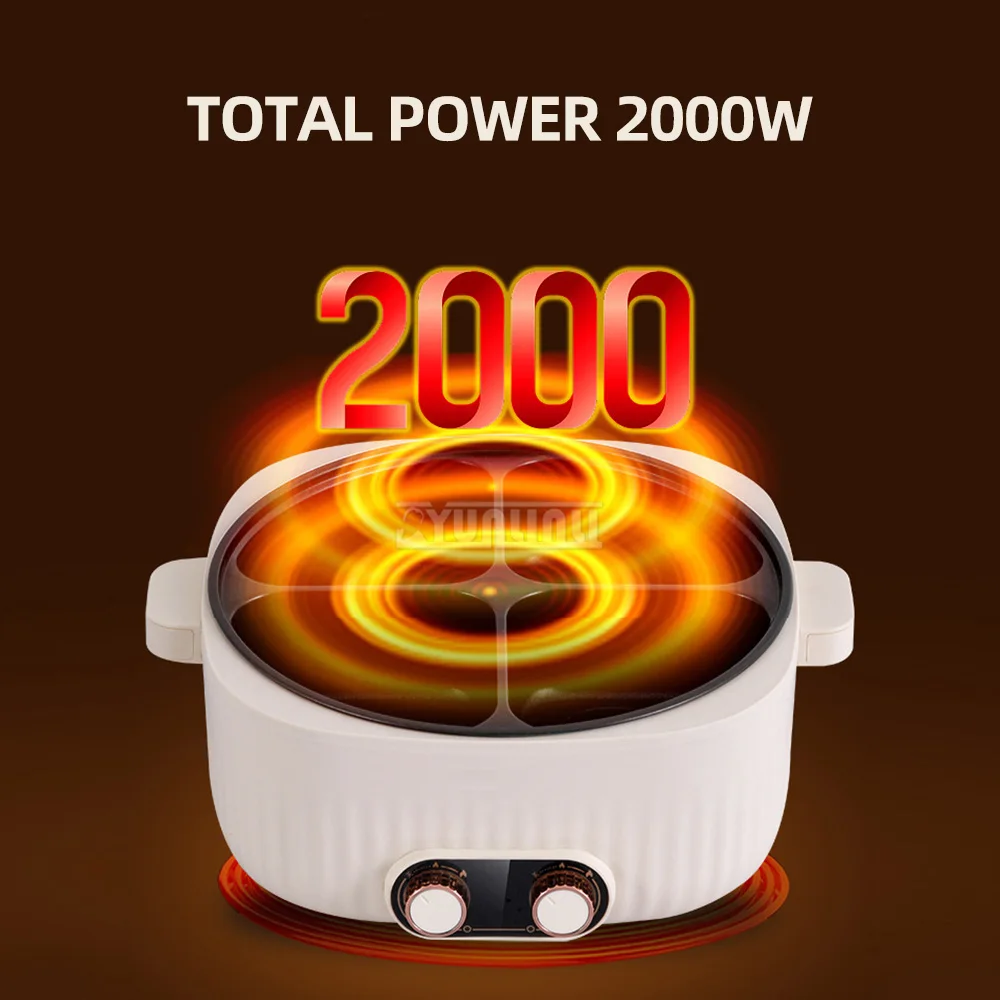 6L Multi Cooker Household Large Capacity Four-Grid Hot Pot Eletrodomesticos Para Cozinha Panelas 3