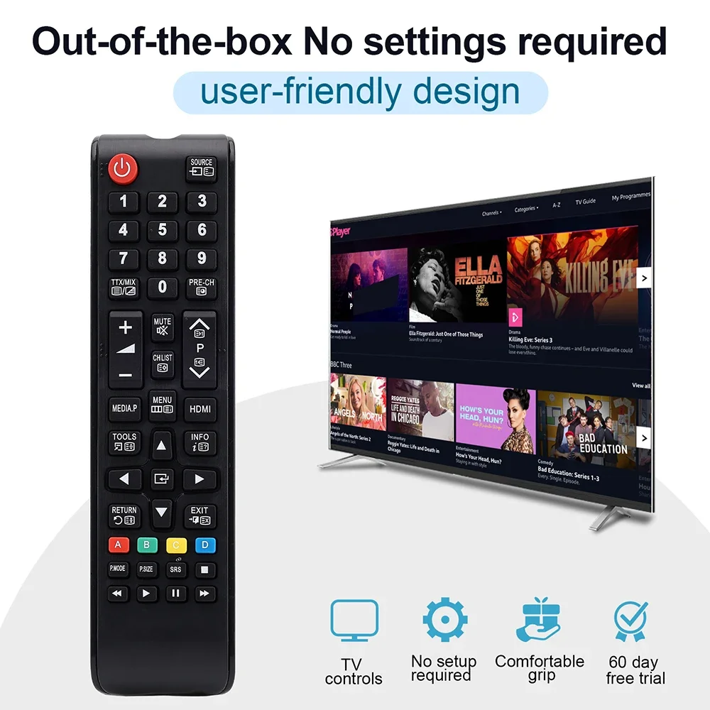 For Samsung Universal TV Remote One Smart Control for Entertainment Works with Multiple Model Voice Command Simplified Operation