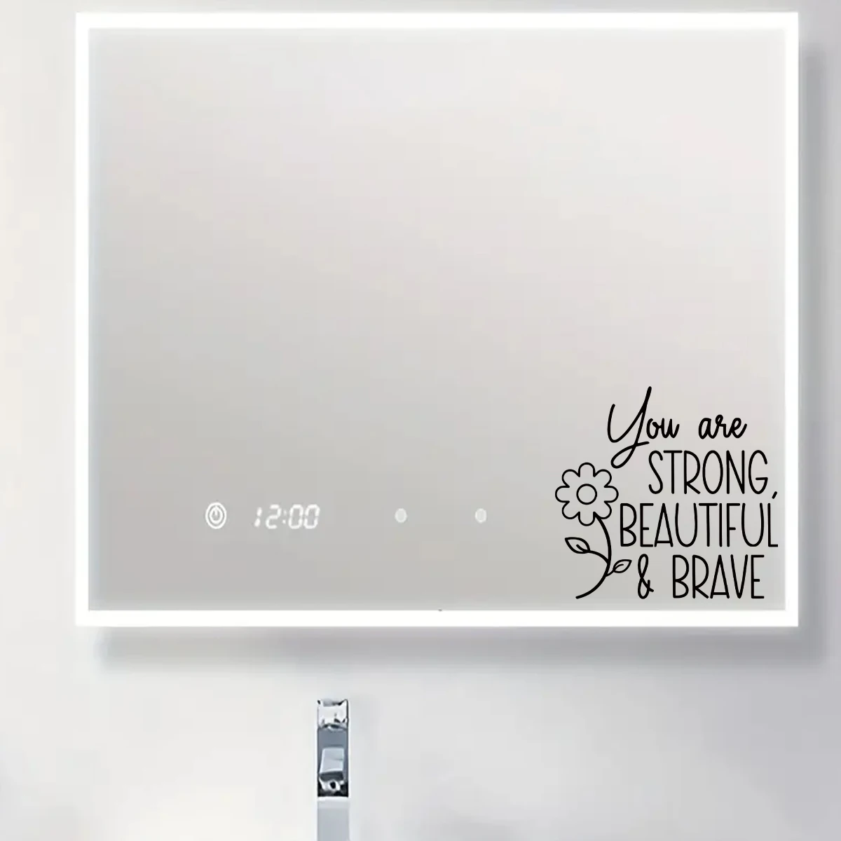 1pcs PVC Removable Mirror Sticker for Bedroom Bathroom Wall Decals Home Decor Living Room