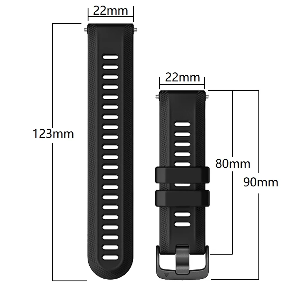 Premium 22mm Official Watch Strap Band - Elegant Wristband Bracelet Correa