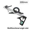 Stainless Steel T Square Angle Ruler Multifunctional Adjustable Sliding Combination Square Ruler Protractor Level Measure Tool 5