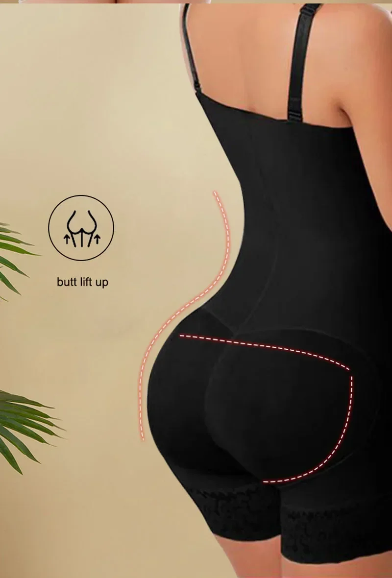 AfruliA Fajas Colombiana Girdle Full Body Shaper Lift Up Butt Lifter  Bodysuits Tummy Control Panties Waist Trainer Thigh Slimmer - AliExpress