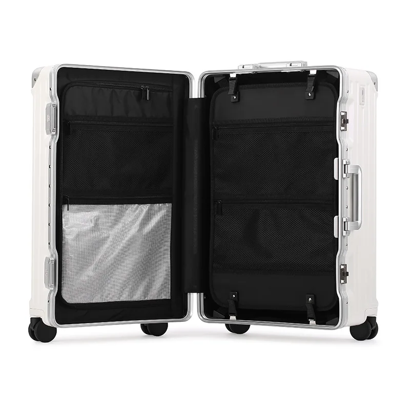Suitcase Large Capacity  Thickened Silent Wheel Function Trolley Case Cup Holder USB Charging Luggage large size luggage luxury