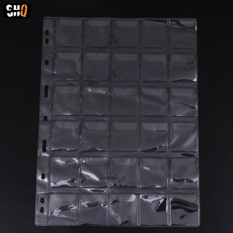 Classic Plastic Coin Holder Sheet Storage Collection Money Album Case Album Creative PVC Royal Coin Collection Book 20/30Pockets coins collection album money collection album coin collection album coin stamp holders