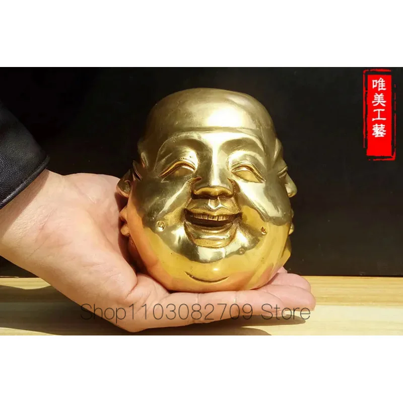 

GOOD figure of Buddha TOP COOL Marvellous ART # " Pleasure, anger, sorrow, joy "Buddha brass Sculpture statue