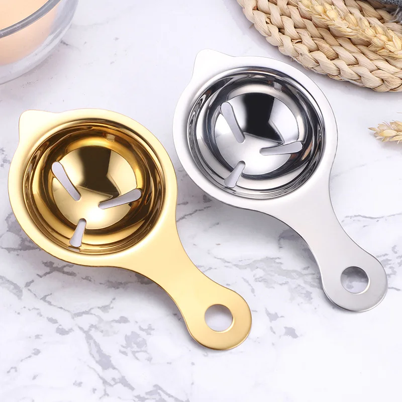 

Egg White Yolk Separator 304 Stainless Steel Egg Liquid Filter DIY Baking Tools Egg White Dividers Kitchen Gadget For Baking