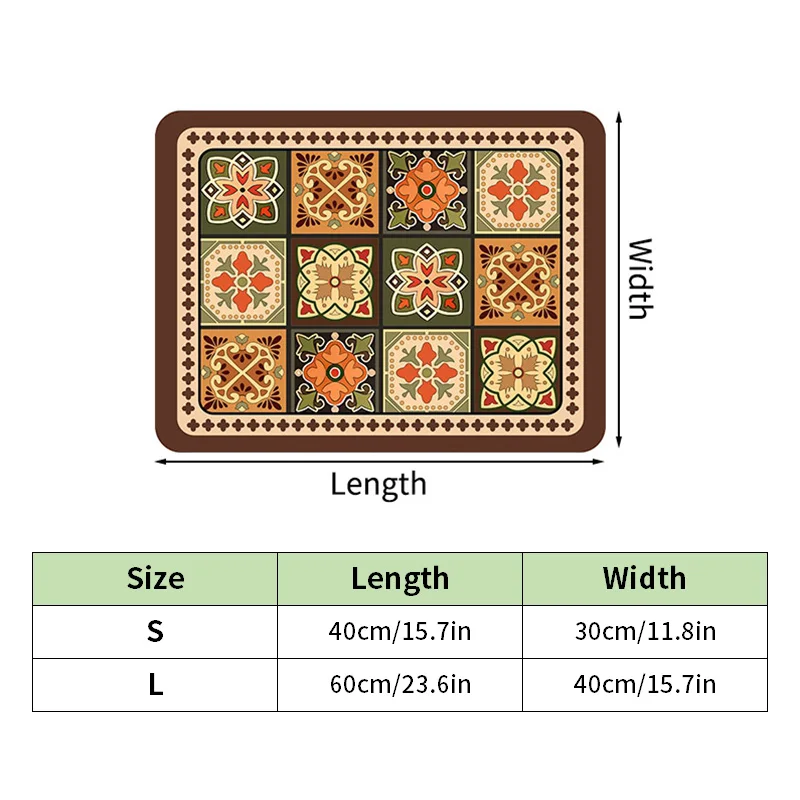 Drain Pad Kitchen Mat Dish Drainer Absorbent Sink Rug