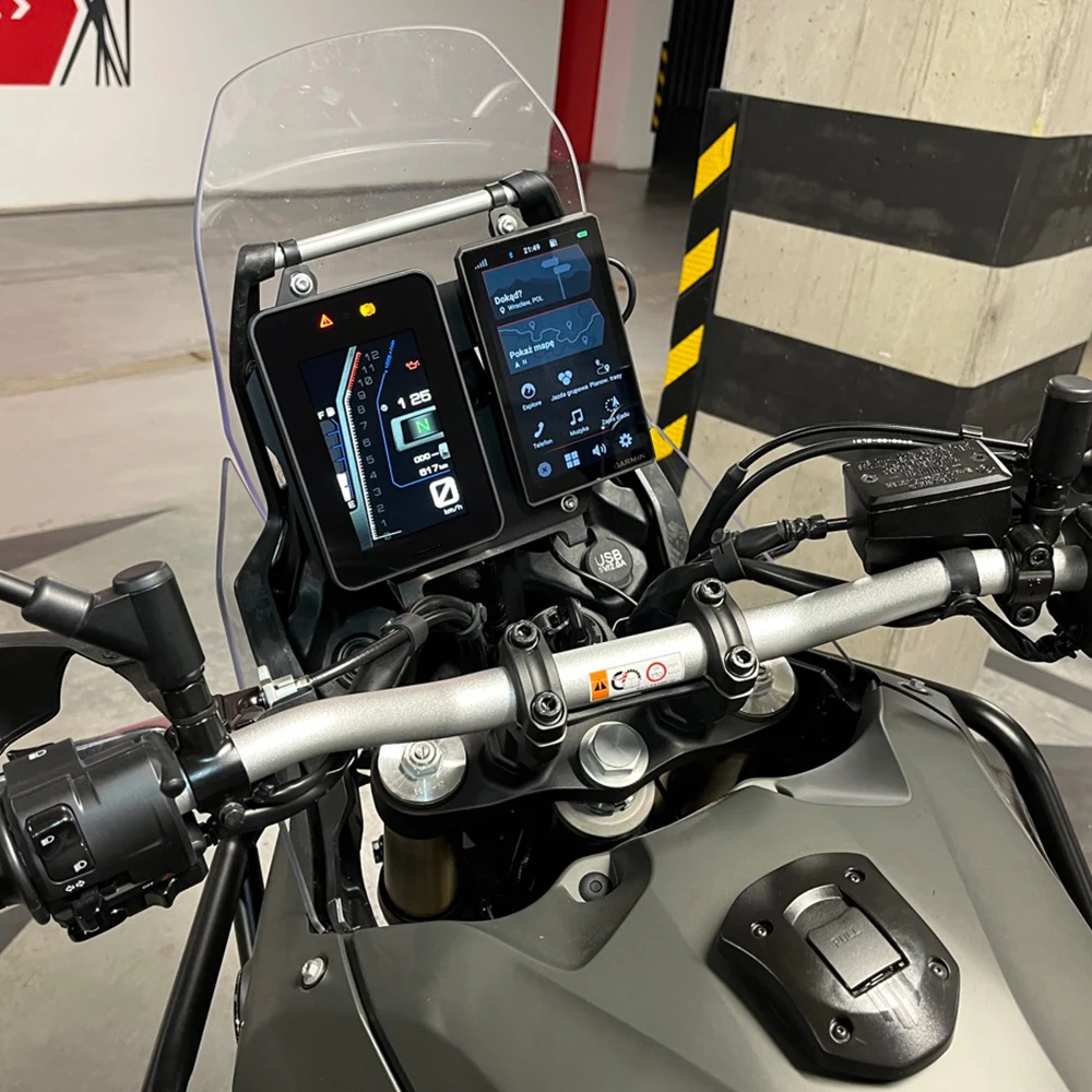 Tenere 700 모니터 디스플레이 베이스 휴대폰 브래킷, 야마하 TENERE 700 2023 액세서리, GPS 스태빌라이저 내비게이션 거치대