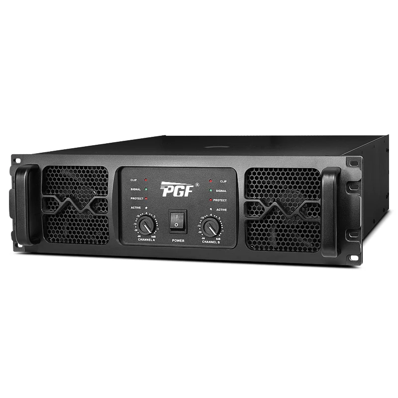 High Quality 2 Channel 2*1300W 3U Powerful Output Sound System Professional Power Amplifier
