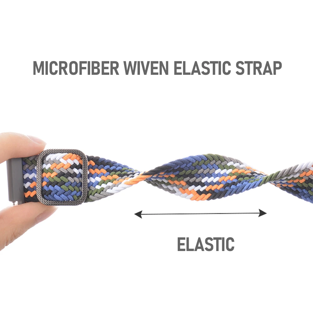 Nylon Breathable Elastic Strap, 20mm 22mm