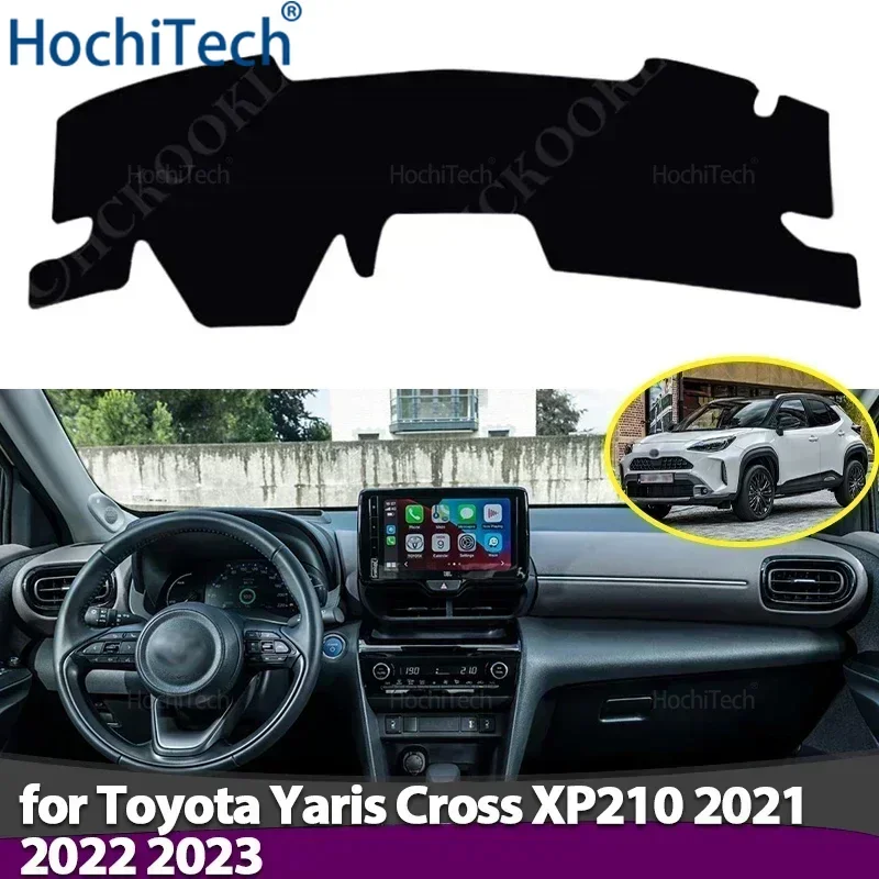 Car Dashboard Cover Avoid Light Pad Instrument Panel Mat Case Carpets for Toyota Yaris Cross XP210