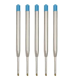Ballpoint Pen Refills - Medium Point, Black Ink, Office Writing Supplies (5 PCS Blue)