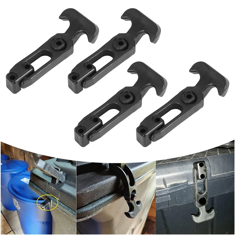 T-핸들 고무 유연한 드로우 래치, 도구 상자, 쿨러, 골프 카트, 농장 기계에 적합, T-Toolbox 잠금 장치, 4 개