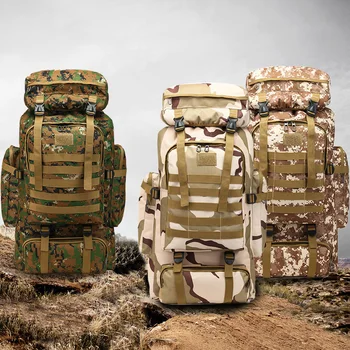 80L/600D Hiking Camping Backpack 1