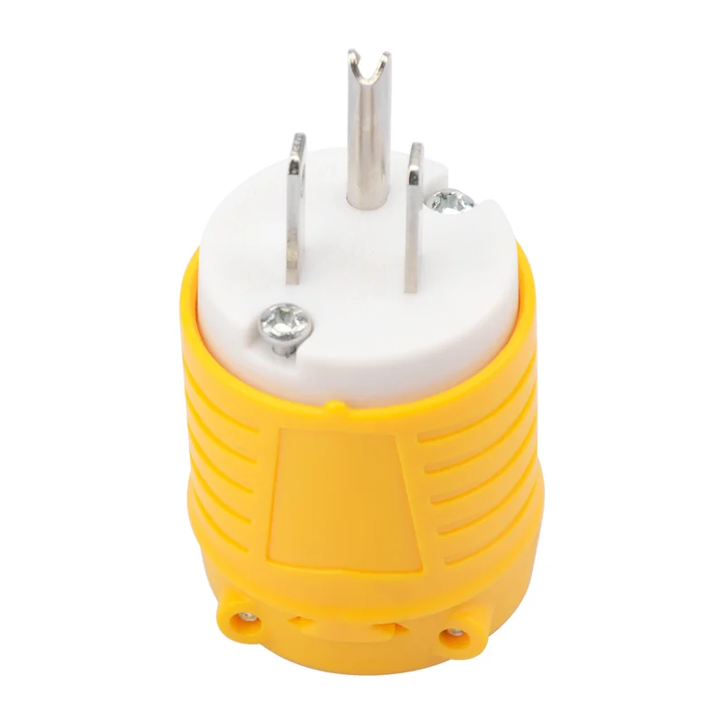 US Standard NEMA 5-15P Three-core Male Industrial Equipment 15A/125V Straight Wiring Plug ETL Certification