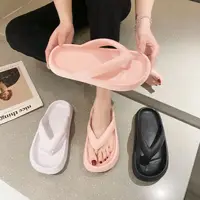 Summer Flip Flops Flat Platform Comfy Women Soft Sole Beach Slippers Fashion Sandals House Bathroom Non-Slip Thick Soled Shoes - Image 3