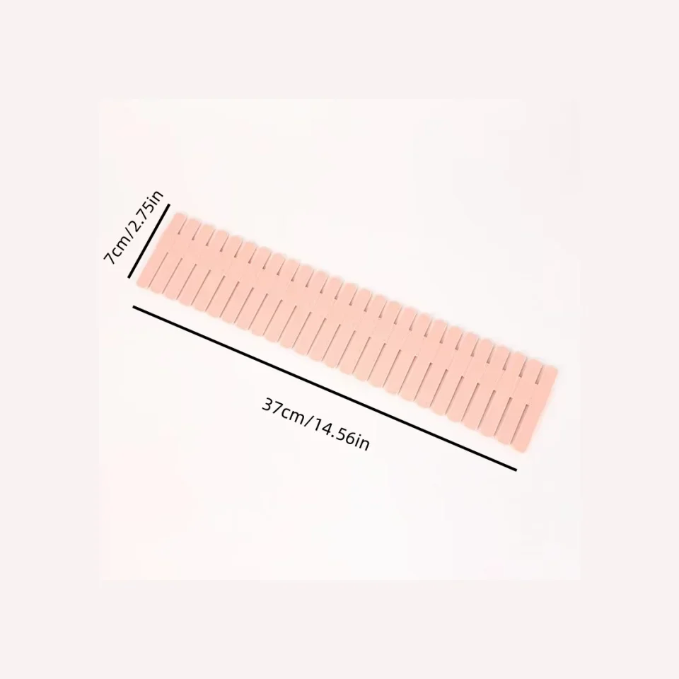 4피스 서랍형 수납 칸막이 보드, 그리드형 물건 정리용 칸막이 자유롭게 조합 가능, DIY 칸막이 박스