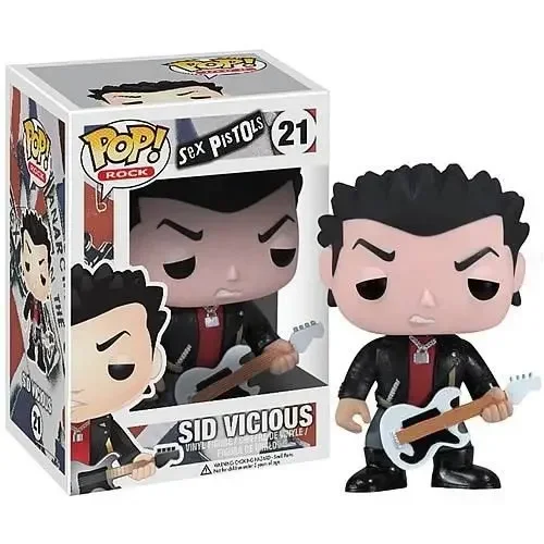 thumbnail image 5 of FUNKO POP ROCK Sex Pistols Johnny Rottrn 20# Sid Vicious 21# Steve Jones 32# Figuras de acción de juguete Colección de PVC Figura de vinilo Juguete, 5 of 5
