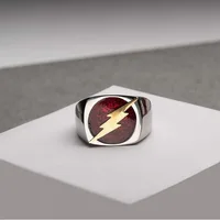 DC Flash Stamp Opening Ring Male Tide Personality Salesone Warner Surrounding the Same Ring Birthday Gift 1