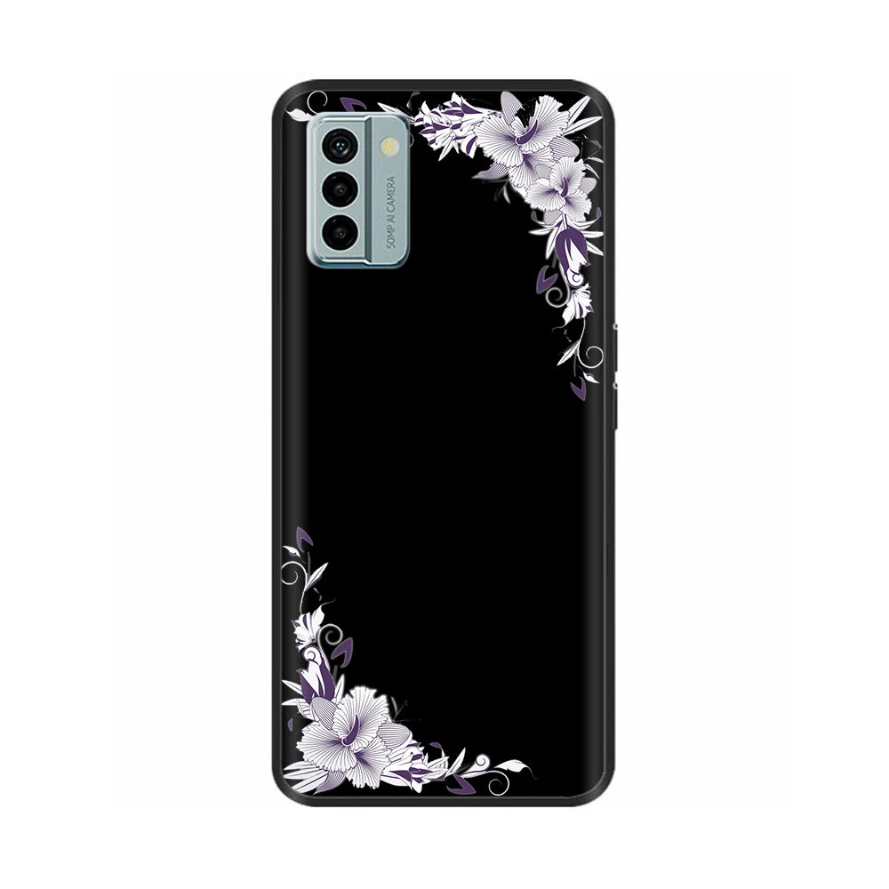 Nokia G22 Cool Silicone TPU Protective Shell - Painted Soft Back Cover with Black Bumper