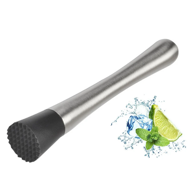 201 stainless steel cocktail stick 20.5cm crushed popsicle ice crusher bar tool