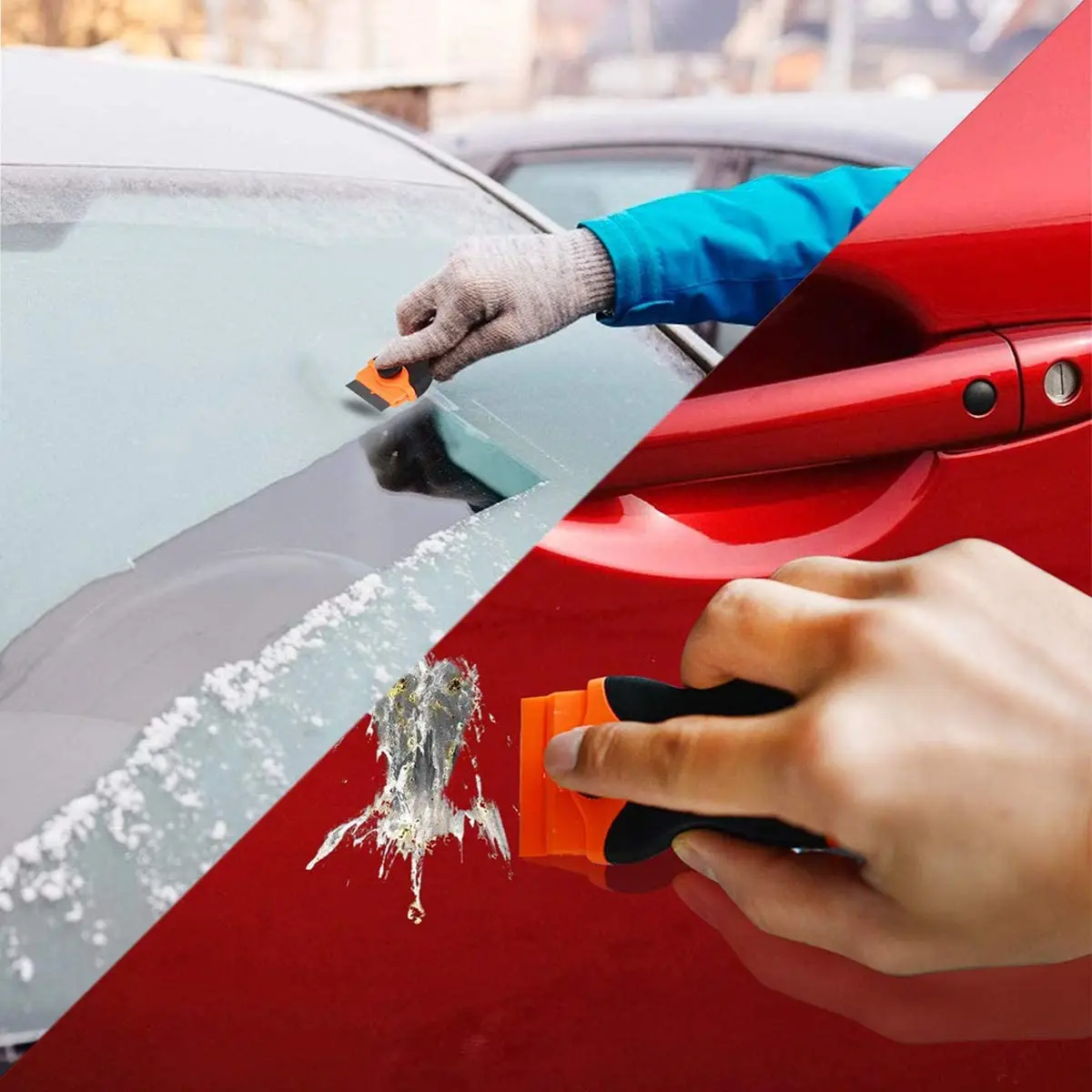 Window Glass Glue Sticker Remover Car Auto Cleaning Razor Scraper Fiber Vinyl Wrap Film Oven Tint Clean Squeegee Tool razor blade scraper car sticker remover razor blade scrapers window scraper tool window scraper window tinting squeegee vinyl squeegee car film scraper car vinyl scraper glue removal scraper automotive film tools window tint squeegee