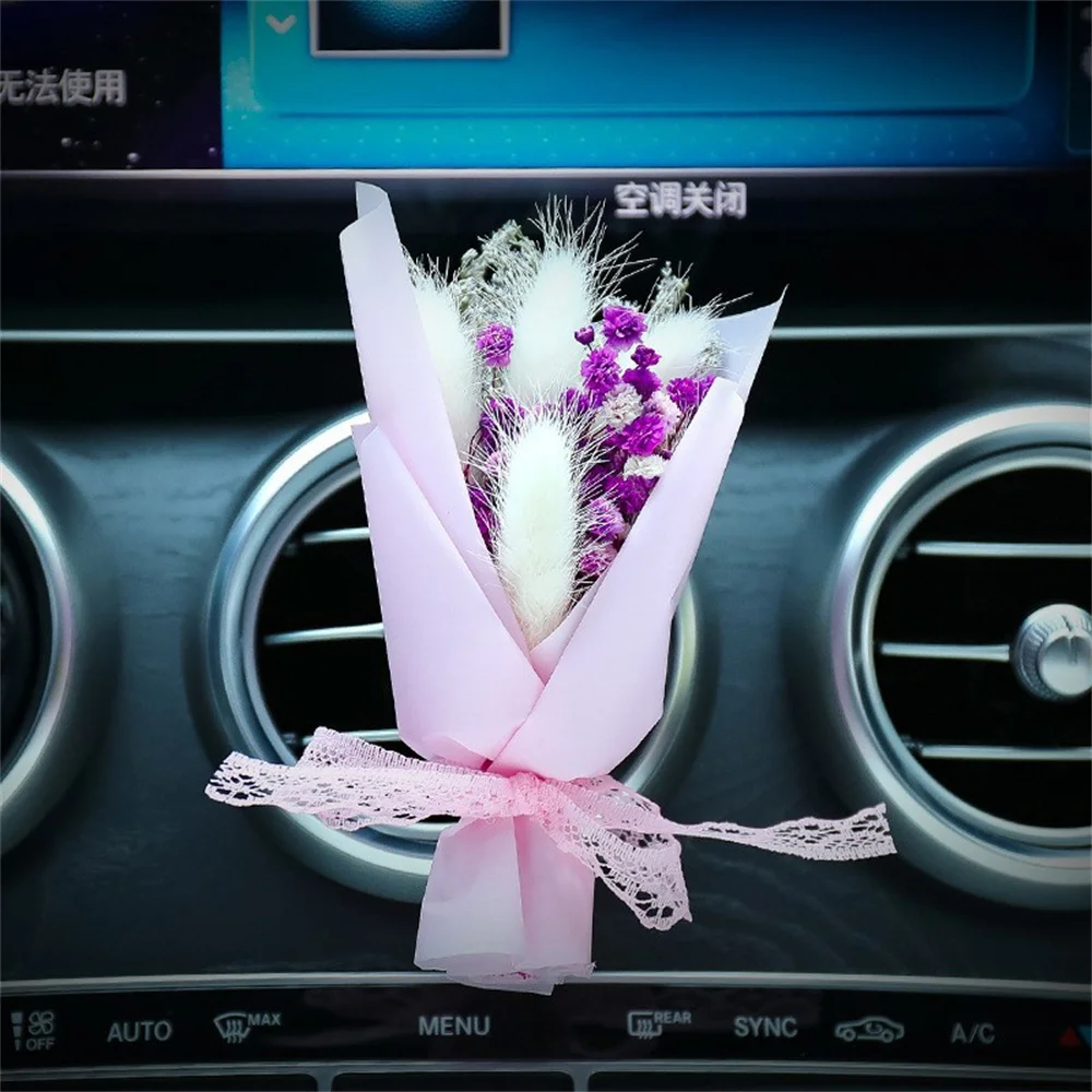 1PC Creative Dried Flower Bouquet Car Air Vent Mini Bouquet Eternal Gift  Box Accessories with Mini Bouquet of Dried Flowers - AliExpress