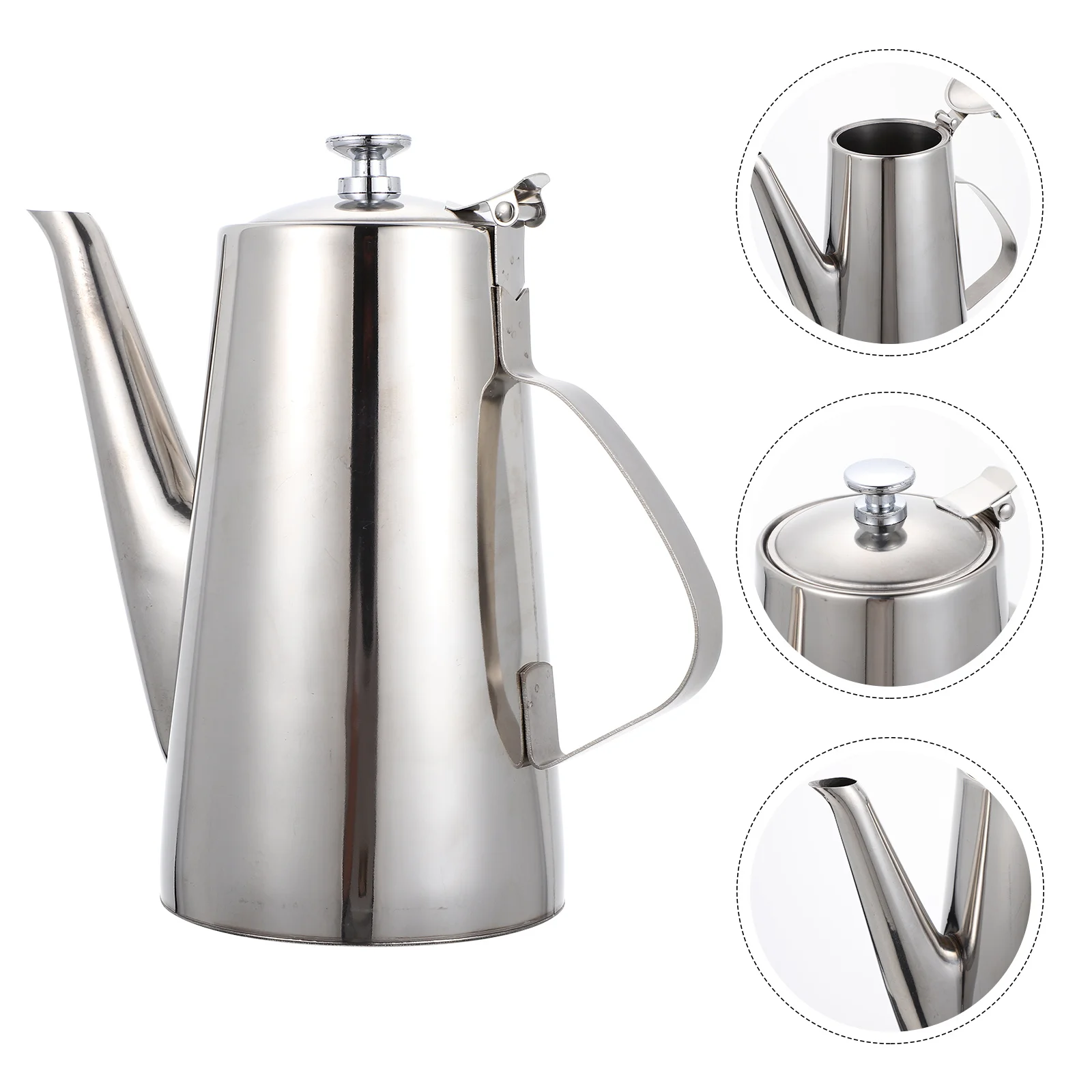 

Oil Dispenser Bottle Olive Vinegar Container Sauce Stainless Steel Pot Pitcher Soy Cruet Kitchen Jug Water Decanter Cooking