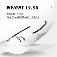 TAG Hezekiah Титановая оправа для очков Мужская брендовая дизайнерская квадратная оправа для очков без оправы Женские безрамочные сверхлегкие очки TH50004 — изображение 3