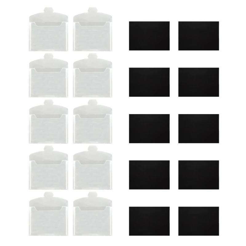 10Pcs Magnetic Sheets with Die Storage Pockets for Cutting Dies Stamp Storage,