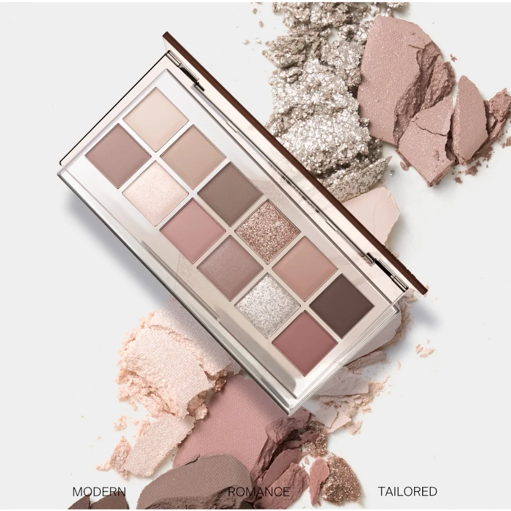 JOOCYEE 12 Shades Eyeshadow Palette Long-lasting Low saturation Beautiful eye makeup Containing eyeshadow blush and highlighter 3
