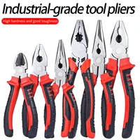 3-Piece Set of Wire Pliers, Diagonal Nose Pliers, Needle Nose Pliers, Industrial Grade Preferred Pliers, Durable Chromium Vanadium Steel, Suitable for Wire Cutting, Screwdriver, Etc
