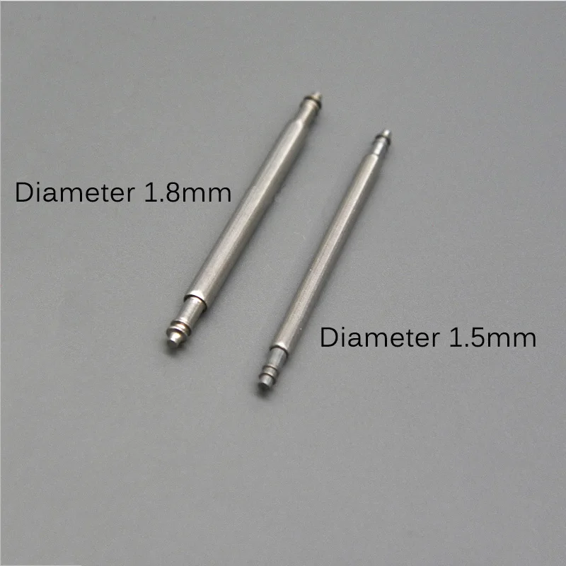 Premium Silver Stainless Steel Watch Band Strap Repair Kit - 4pcs Spring Bar & Link Pin Set (16-28mm)