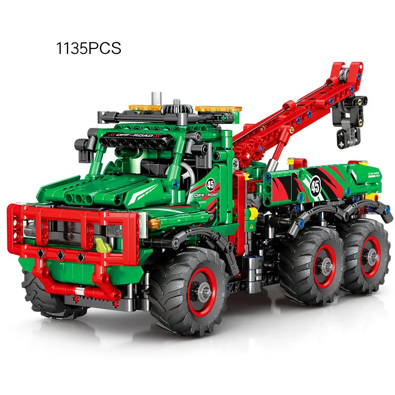 

Technical App Rc Vehicle BuildING Block Radio 2.4ghz Remote Control Model Toys All Terrain Boom Engineering Truck Figures Brick