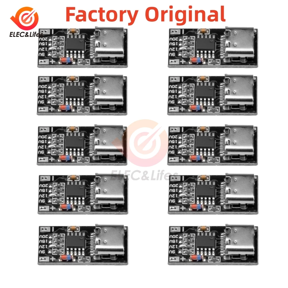 5 10pcs usb c pd trigger board module pd qc decoy board fast charge usb