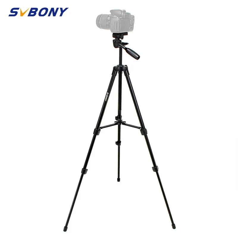 SVBONY Tripod Portable 49" Travel Aluminum Lightweight for DSLR Cameras Video Spotting Scope Watching w/Carrying Bag SV102 SV101 detachable tripod