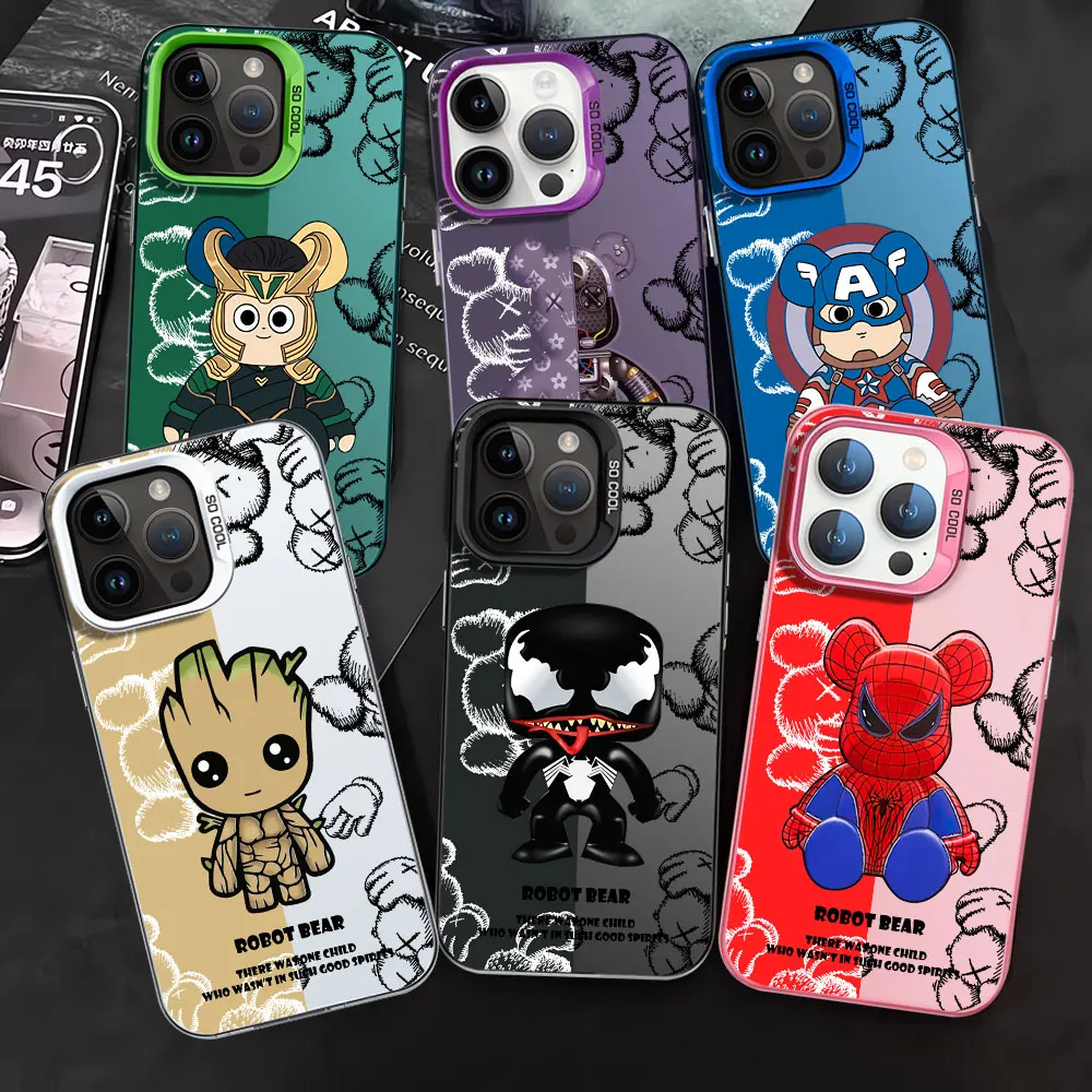 Custodia Morbida Per Telefono Per Xiaomi Mi Poco X3 Pro F4 F3 Gt X5 C50 C51 12T Pro 13T 11 Lite K60 Ultra Marvel Spiderman Groot Bear Cover