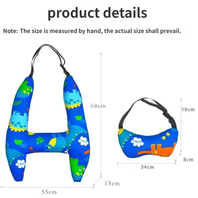 Car Travel Head Pillow Support Kid and Adult Car Sleeping Safety H Shape Travel Pillow Cushion